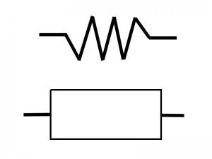 Simbología de componentes electrónicos: resistencias